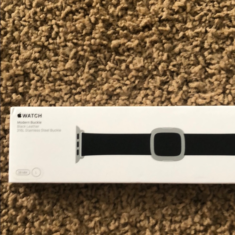 Apple Watch Black Leather